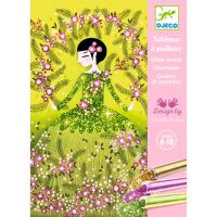 Djeco Flitterbilder/Glitzerbilder 09500 - Flitterkleider