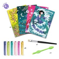 Djeco Flitterbilder/Glitzerbilder 09500 - Flitterkleider