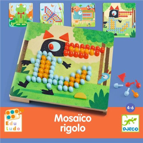 Djeco Kinderspiel Mosaico Rigolo - Mosaikspiel
