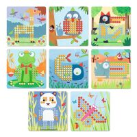 Djeco Kinderspiel Mosaico Rigolo - Mosaikspiel