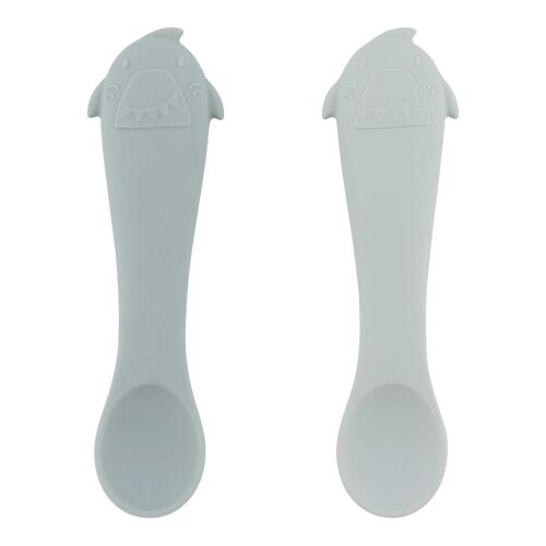 Trixie Erste Babylöffel 2er-Pack Silikon 96-768 Mrs. Shark