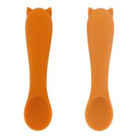 Trixie Erste Babylöffel 2er-Pack Silikon 96-765 Mr. Fox