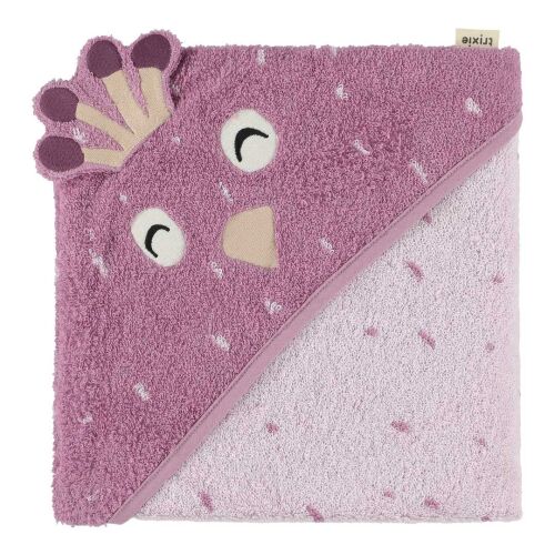 Trixie Kapuzenbadetuch 11-307 - 75x75cm Mrs. Peacock lila