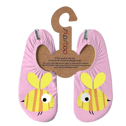 Slipstop Badeschuhe/Turnpatschen Bee pink/gelb