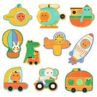 Djeco Puzzle duo Fahrzeuge 8270