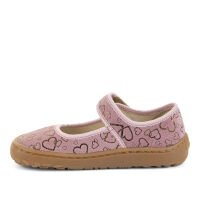 Froddo Barfußschuhe Barefoot Canvas Balletty G1700447-9 Herzchen Pink/Gold