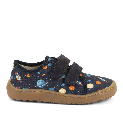 Froddo Hausschuhe Barefoot Canvas G1700440-28 Planeten Blue