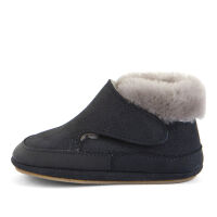 Froddo Barfuß-Lauflerner Lammfell Furry Walk G1160004 dark blue