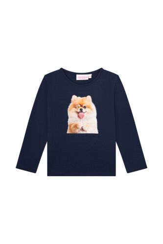 Someone Langarm Shirt Magali-SG-03-J - Hund navy