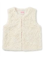 Someone flauschiges Gilet Yara -SG-13-M dark ecru beige