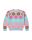 Someone Flausch-Pullover Veerle-SG-12-A Light Blue - Bunte Smileys