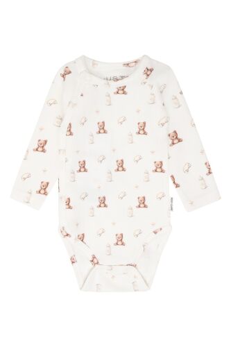 Hust & Claire Langarm-Wickelbody Bing Teddy 380014 Fb.3270 weiß