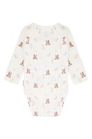 Hust & Claire Langarm-Wickelbody Bing Teddy 380014 Fb.3270 weiß