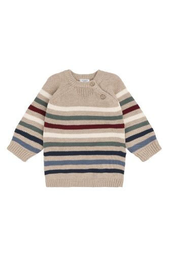 Hust & Claire Strickpullover Pilou Knit Hike 390055 Fb.3552 gestreift beige