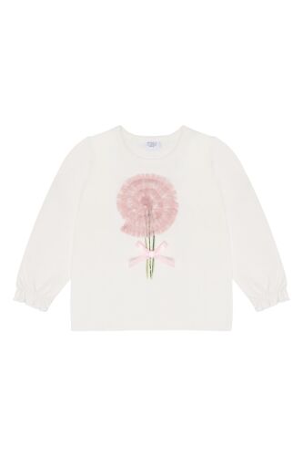 Hust & Claire Langarm-Shirt Alma Swirl 500032 Fb.3270 weiß
