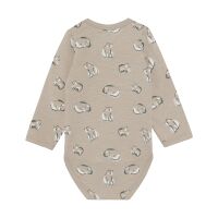 Minymo Langarm-Body 114456-1206 Eisbärchen beige