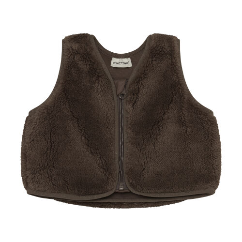 Minymo Baby-Teddy Gilet 114424 Fb.2502 braun