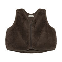Minymo Baby-Teddy Gilet 114424 Fb.2502 braun