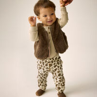 Minymo Baby-Teddy Gilet 114424 Fb.2502 braun