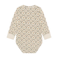 Minymo Langarm-Body mitwachsend 114401 Fb.1026 geblümt / beige