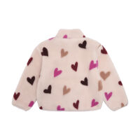 Minymo Flausch Teddy Jacke 124444 Fb. 5803 Herzen hellrosa