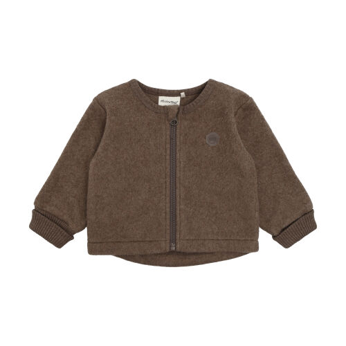 Minymo Baby-Baumwollfleecejacke 114494 Fb. 2502 braun