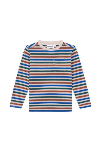 Someone Langarm Shirt Jonas-SB-03-I beige/braun/blau gestreift Mix