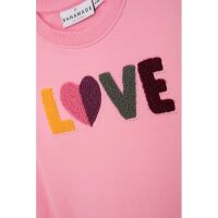 Danamade Langarm Shirt DYRSA T3326-008 LOVE candy rosa