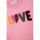Danamade Langarm Shirt DYRSA T3326-008 LOVE candy rosa