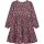 Danamade Langarm Kleid aus Viskose DHANNE - D3126-046 bordeaux geblümt