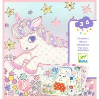 Djeco Schablonen Einhorn