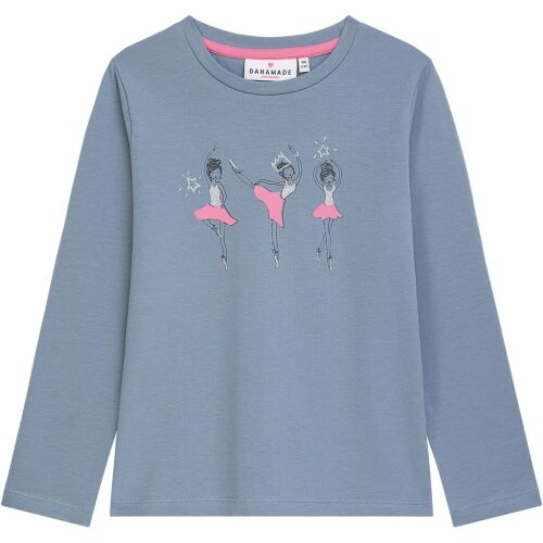 Danamade Langarm Shirt T3326-005 Dmärta Ballerinas blue