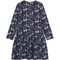 Danamade Langarm Kleid Dalva D3126-004 Einhörner navy