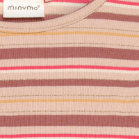 Minymo Langarm-Shirt 124401 Fb.5000 gestreift rosa/lila