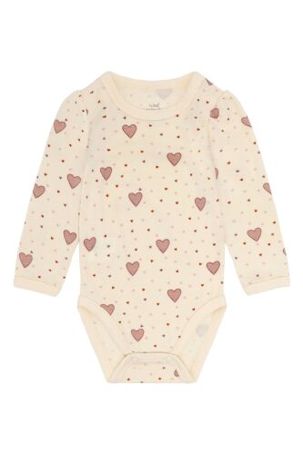 Hust & Claire LA-Body aus Wolle-Viskose Baloo Hearts Puff 540106-3290 weiß