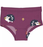 Maxomorra Mädchen Unterhose D123-S129 Hedgehog violett