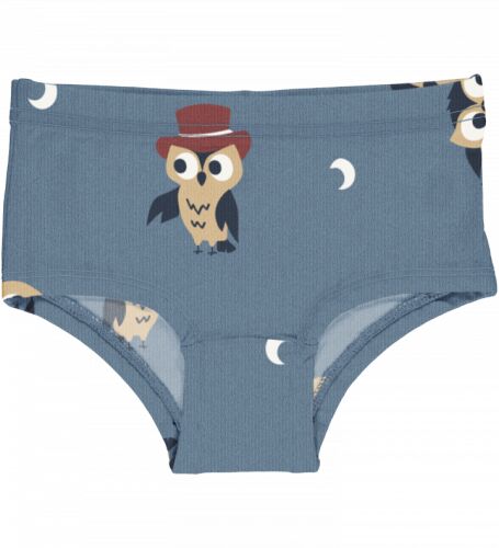 Maxomorra Mädchen Unterhose D121-S129 Owl blau