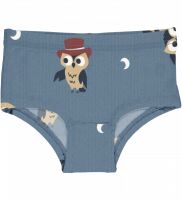 Maxomorra Mädchen Unterhose D121-S129 Owl blau