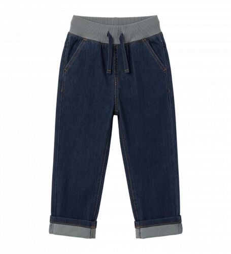 Maxomorra Jeans D134-S163 Pants Rib Lined Denim dunkelblau
