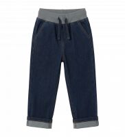 Maxomorra Jeans D134-S163 Pants Rib Lined Denim dunkelblau