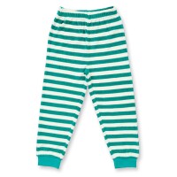 Sense Organics Pyjama 2629214 Long John Bär grün/weiß gestreift