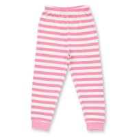 Sense Organics Pyjama 2629214 Long John Bär pink/weiß Blume gestreift