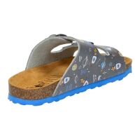 Lico Schlapfen Bioline Universe 560630 Rakete grau/blau