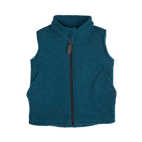Pure Pure Schurwolle - Wollwalk Gilet 8802542-33 petrol