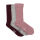 Minymo Wolle-Viskose Socken 3-er pack 5980-518 rosa/grau/bordeaux