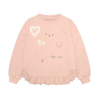 Minymo Sweater 124429-5000 make your own luck rosa
