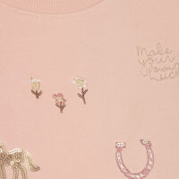 Minymo Sweater 124429-5000 make your own luck rosa
