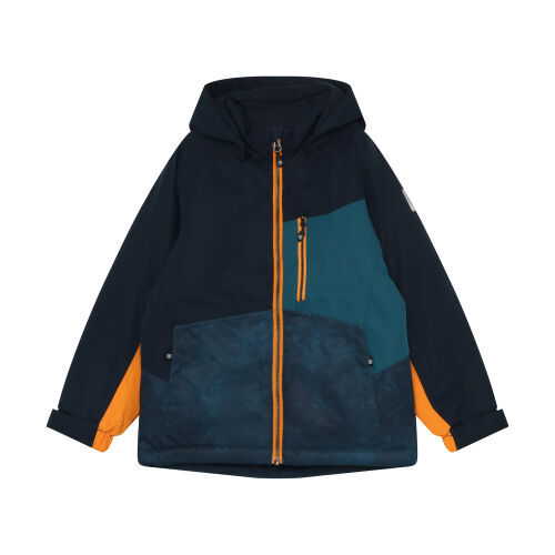 Color Kids Winterjacke/Skijacke Colorblock 742779-9523 navy/grün/orange