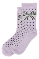 Minipop Socken aus Bambus MP0052 Petal Pink Schleife...