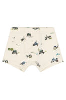 Petit Piao 2-Pack Boxershorts PP2028 Eggnog Tractor creme&gestreift